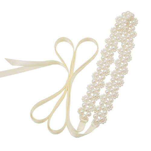 Pearl Wedding Belt Bridal Sash Handmade Beaded Pearl Sash Belt,for Wedding Dress Bridesmaid Flower Gril