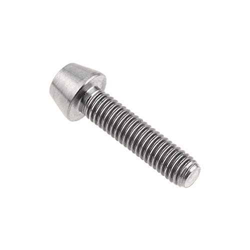 Image of Titanium Ti Bolt M5x9 16 18 20 25 30 35 40 45 50 55 60mm Tapered Head Screws Pack of 4 (M5x20mm, Normal Titanium)