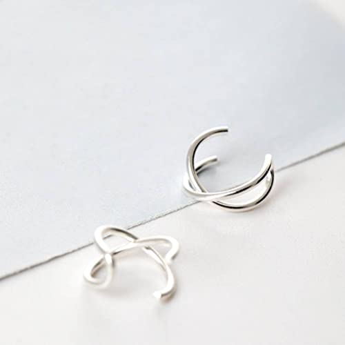 Pendientes para accesorios de regalos de joyería coreana con clip de hongo blanco 925 2