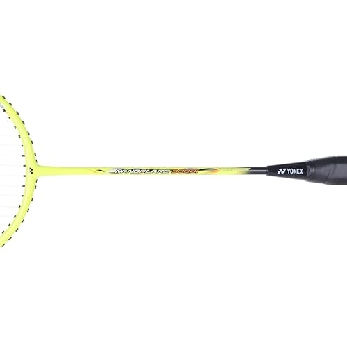 Image of YONEX Nanoflare 9000i Badminton Racquet (Safety Yellow) Strung | G4 Grip | Full Cover