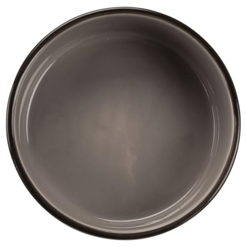 Trixie 24533 Keramiknapf mit Pfoten, 1,4 l/ø 20 cm, Sortierte Farbe (braun oder taupe)