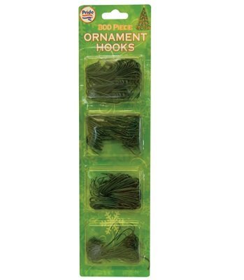 Pride 300 Count Holiday Ornament Hooks RED, Green OR Silver