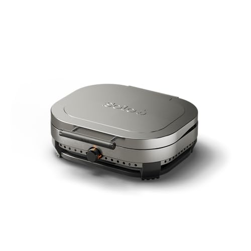 Solo Stove Steelfire 22 Stainless Steel Propane Griddle | Portable Tabletop Outdoor Flat Top Grill 3-Ply Clad Stainless Cooktop 14 000 BTU No Seasoning Needed Rust Resistant 24.3 x 22.4 x 8.6 in