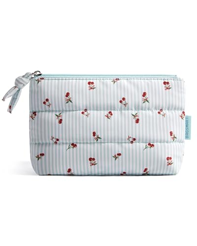 Image of BAGSMART Mini Makeup Organizer, Puffy Travel Pouch for Lipstick & Earbuds