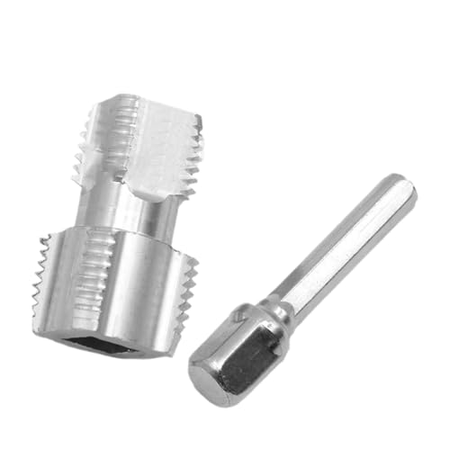 Macho de roscar, macho de roscar y broca | Juego de grifos para tuberías de alta resistencia | Herramientas de fontanería, grifo de rosca para tubería de agua, roscado desmontable, herramienta de esca