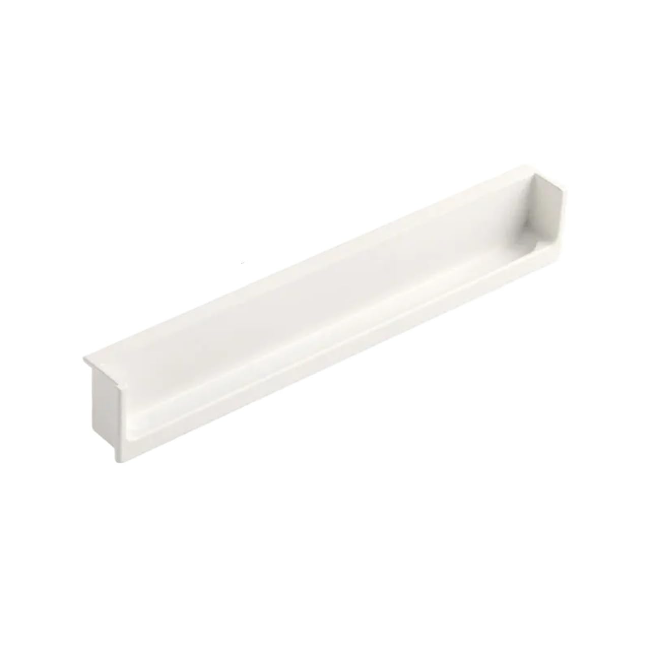 EKalgretrA Recessed Sliding Handles Embedded Concealed Pulls Handles White Wardrobe Doors Black Cabinets Gray Drawers Recessed Finger(White 200mm)
