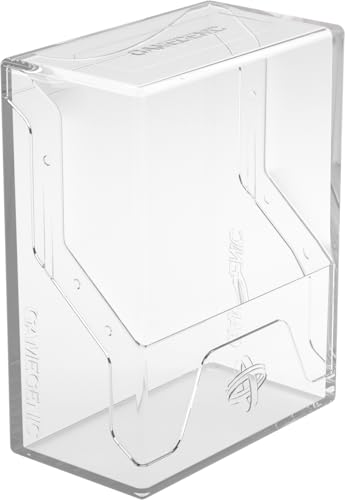 Gamegenic Bastion 50+ XL Deck Box - Compact, Secure, and Perfectly Organized for Your Trading Cards! Safely Protects 50+ Double-Sleeved Cards, White Color, Made