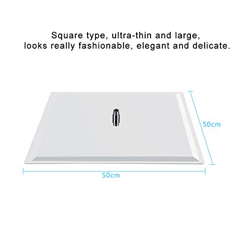 Rainfall Shower Head, Stainless Steel 20