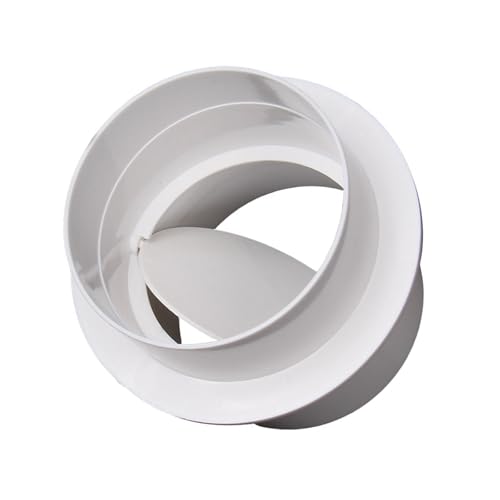 Amortisseur de refoulement de Ventilation en PVC, 150mm, conduit rond, ventilateur d'échappement, clapet anti-retour, rabat d'air anti-retour blanc 160mm
