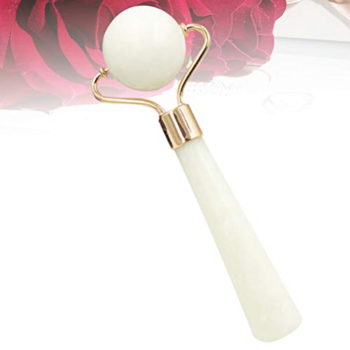 PIXNOR Rolo de Jade Natural Facial Pedra de Jade Quartzo Rolo Facial Quartzo Jade Massager Ferrament