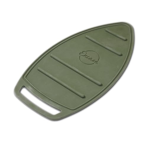 Image of Encasa XO Silicon Mat for Hot Iron Rest - Heat Resistant, Anti - Slip, Thicker Pad for protecting your Table during Ironing, Non-Burning, Machine Washable, Durable - Olive Green