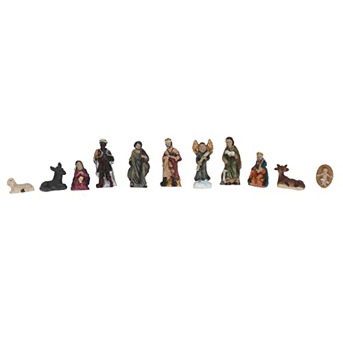 Christmas Resin Nativity Sets, Nativity Sets 11 Pcs for
