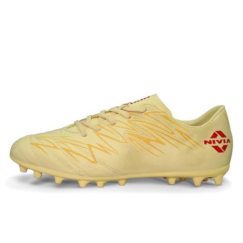 Image of Nivia Encounter Mg 11 Football Stud for Men, Synthetic Leather Upper, Lightweight Insole,High-Shear Strength TPU Outsole, Ideal for Hard & Grassy Surfaces