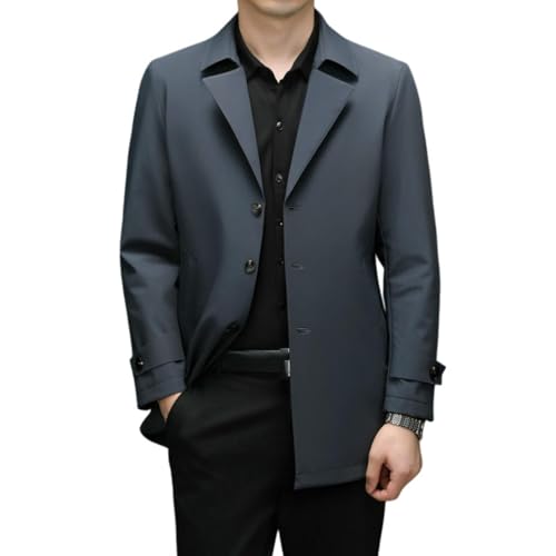 Trench homme printemps automne veste réversible contre le vent S