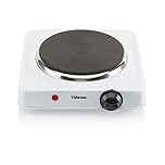 Tristar Hornillo Eléctrico, 1000W, 15 cm, 5 Niveles de Temperatura, Base Antideslizante, Carcasa Resistente al Calor, Portátil, Fácil de Usar, Ideal para Cocinas Pequeñas y Camping, KP-6185