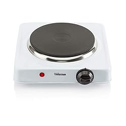 Tristar Hornillo Eléctrico, 1000W, 15 cm, 5 Nivele...: Diseño compacto y portátil: Con su placa de hierro fundido de 15 cm y 1000 W, esta placa eléctrica es ideal para espacios pequeños como dormitorios, cobertizos u oficinas Control de temperatura sencillo: Ajusta fácilmente el calor con la gran perilla...