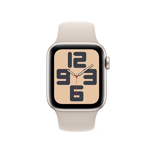 Apple Watch SE (2nd Gen) [GPS 40mm] Smartwatch with Starlight Aluminium Case with Starlight Sport Band. Fitness & Sleep Tracker, Crash Detection, Heart Rate Monitor, Water-Resistant - M/L by Apple - Image 2