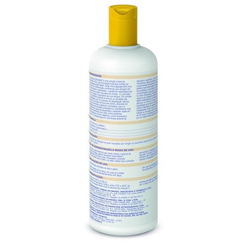 Virbac Shampoo Hexadene Spherulites Tratamento Piodermites para Cães e Gatos 500 mL