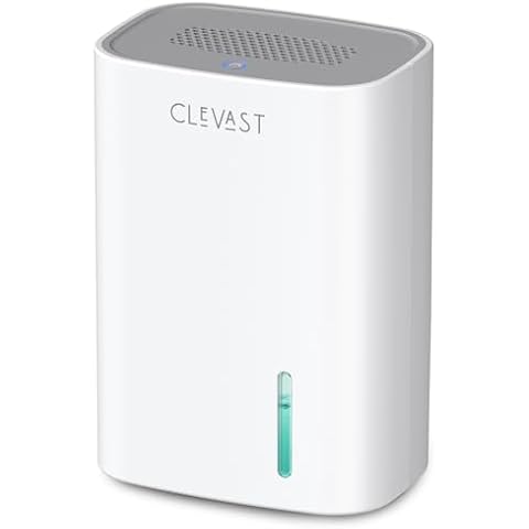 CLEVAST Small Dehumidifier for Home, 30 OZ Mini Quiet Dehumidifiers for Bedroom, Portable Compact Air Dehumidifier for Room, Bathroom, Closet, RV, Camper, House, Baby Nursery with Auto Shut Off Cover