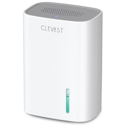 CLEVAST Small Dehumidifier for Home, 30oz Compact Mini Dehumidifier with Auto Shut-Off, Quiet 24dB Portable Air Dehumidifier for Bathroom, Bedroom, Closet, Camper by CLEVAST - Used condition - US$32.47