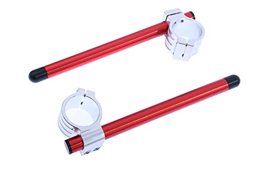 Bracelets 53 mm rouge haut de gamme pour Aprilia RSV1000 et Falco 1000