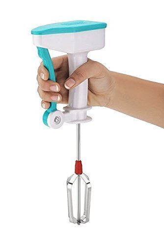 RENUKA Enterprises Power Free Manual Hand Blender Whisker and Churner for Multi Purpose use Like Egg & Cream Beater, Milk Shake Maker, Lassi, Butter Milk Mixer (Multicolor)