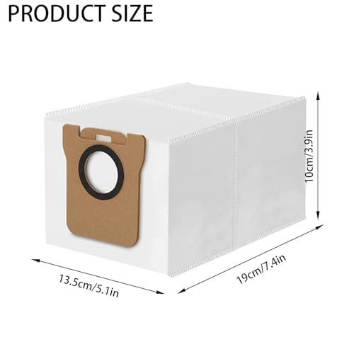 Quixotical 10 Stück Staubbeutel für Dreame L10 Ultra L10s Ultra L20 Ultra & Xiaomi X10 S10 Pro Saugroboter, Ersatz Staubbeutel mit 3L großer Kapazität