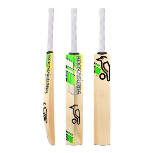 Image of Kookaburra Kahuna Pro 8.1 Kashmir Willow Cricket Bat, Size 4 | Premium Kashmir Willow Junior Cricket Bat | Lightweight with Pre-Fitted Grip | Ideal for Training & Match Play