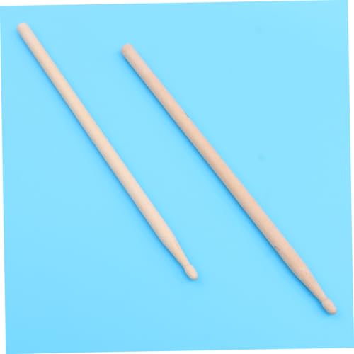 Par de baquetas pesadas de madera para batería, hechas de nogal, para sonido más completo y rendimiento robusto miniatura 3