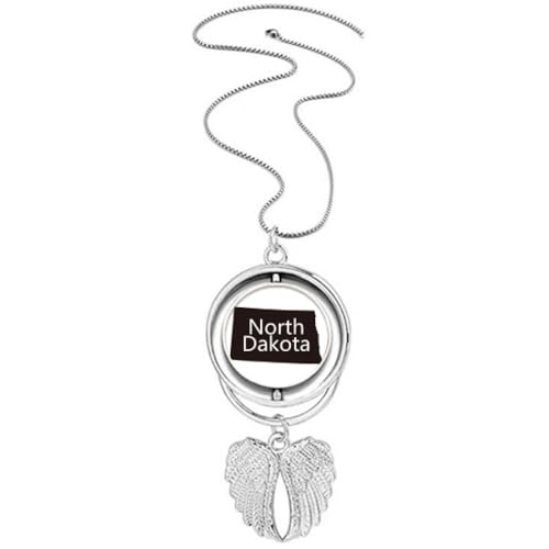 Collier rotatif ailes d'ange Dakota du Nord Ameusa anti-stress chic