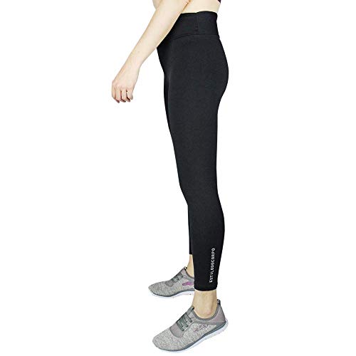 Estilo Do Corpo Cigarrete Basic, Roupa de Atletismo Feminino, Preto (Black), P