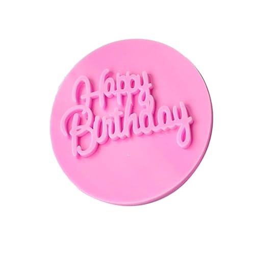 Happy Birthday Fondant Embosser/Stamp - Cake Decorating Tools for Fondant, Icing, Cookie Dough, Pastry, and Pie Crust - Durable, Easy to Use, Creative Designs