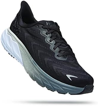 HOKA ONE ONE Mens Arahi 6 Mesh Black White Trainers 11 US | Image 3