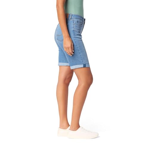Image of Levi Strauss Signature Gold Women's Mid-Rise Bermuda Shorts Stretch Denim (Available in Plus Size)