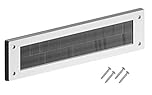Merriway BH05980 StormSeal Letter Mail Box Brush Cover Draught Excluder for Internal Use, 343 x 80mm (13.1/2 inch x 3.1/8 inch) - White