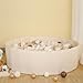Ball Pit for Toddlers Babies Dogs Cats Iinfant Children, Foldable Ball Pits Play Tent, Crawl Playpen Ball Pool with Storage Bag, Surprise for Boys Girls Festival (Balls Not Included), Beige