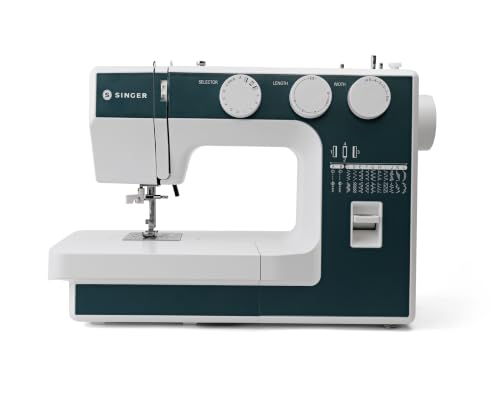 Image of SINGER 3323 Sewing Machine | 23 Built-in Stitches, 58 Stitch Functions | Auto Needle Threader | 4-Step Buttonhole | Heavy Duty Metal Frame | Free Arm | LED Light