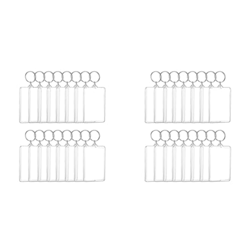 Marcos de fotos acrílicos de 2,2 x 3 pulgadas para manualidades DIY en pack de 32 unidades 2