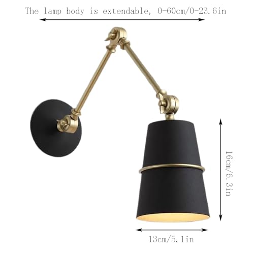 Lámpara de pared interior regulable de estilo nórdico para iluminación de dormitorios 2