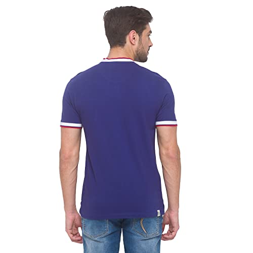 Image of Being Human Navy Regular Fit Men's Polo T-Shirt Clothing