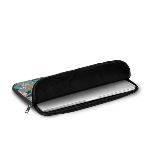 Funda vintage para laptop 17 pulgadas con diseño floral miniatura 6