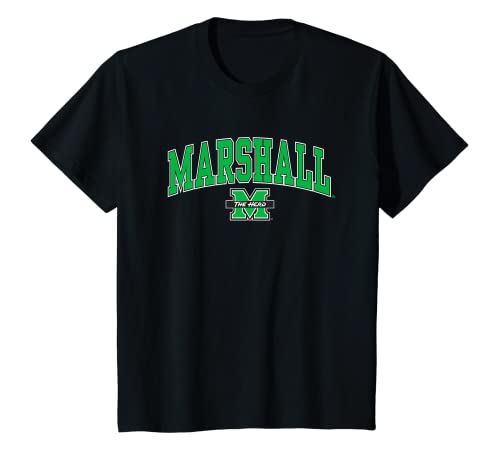 Kids Marshall Thundering Herd Kids Arch Over Black T-Shirt