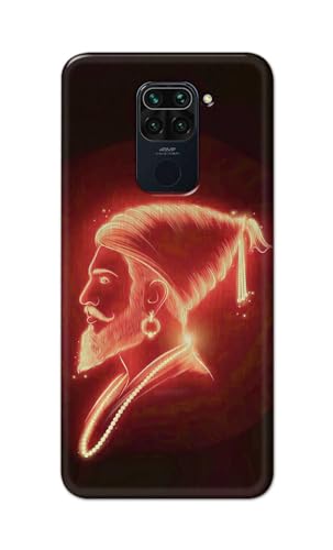 Image of PRINTFIDAA Printed Hard Back Cover Case for Mi Redmi Note 9 Back Cover (Chatrapati Shivaji Maharaj) -112