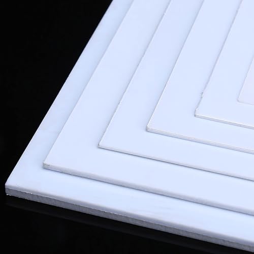 ABSプラスチックシート 2枚 1.5mm厚 硬質シート DIYクラフトプロジェクト用熱成形 建築模型(10*20cm 2pcs)