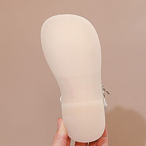 Girls Sandals Leather Soft Closed Toe Cute Flat Dress Sandals Strappy Summer Shoes Toddler/Little Kid/Big Kid (Pink, 7 Toddler)4