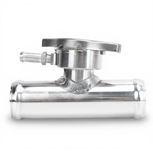Goulot de Remplissage de Durite de Radiateur, Goulot de Remplissage de Liquide de Refroidissement en Aluminium Inoxydable T6061 32mm pour Voitures