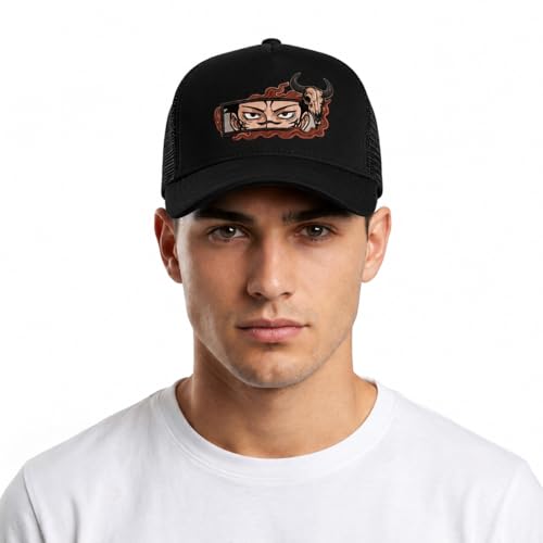 Image of faas Half Mesh Trucker Cap | Unisex Mesh Design | Adjustable Snapback Sports Cap for Men & Women-1pcs