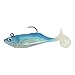 Calcutta Outdoors Flashfoil Shads - Versatile, Soft Plastic Body Bait Lure ? Opaque Chartreuse Tail, 5" 1 3/8oz, 4 Pack