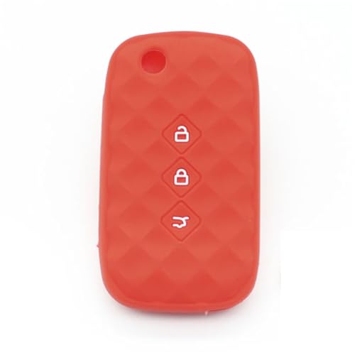 Etui de clé en silicone à 3 boutons pour Chevrolet Captiva 2020-2024