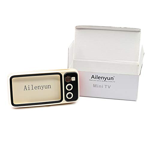 Ailenyun Phone Screen Bracket TV Style Mobile Phone Holder. with Speaker. for iPhone 8 Plus / 7s Plus/7 Plus / 6s Plus/ 6 Plus .A Idea Gifts for Family, Girl/Boy Friend.